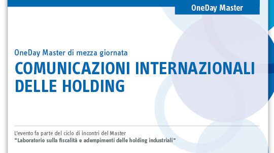 Immagine Comunicazioni internazionali delle holding | Euroconference